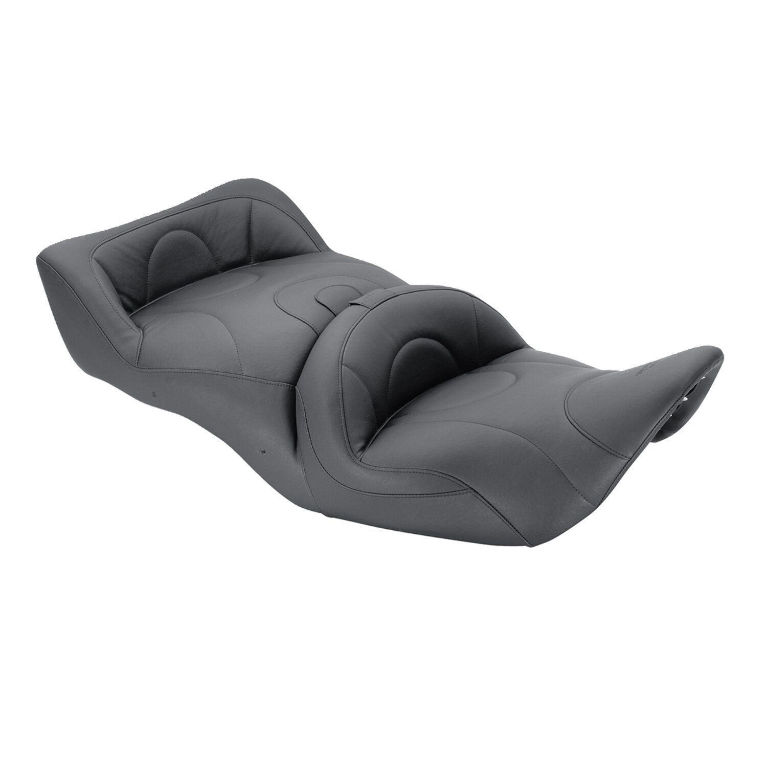 Mustang 1-piece 2-up touring seat, Black, Plain