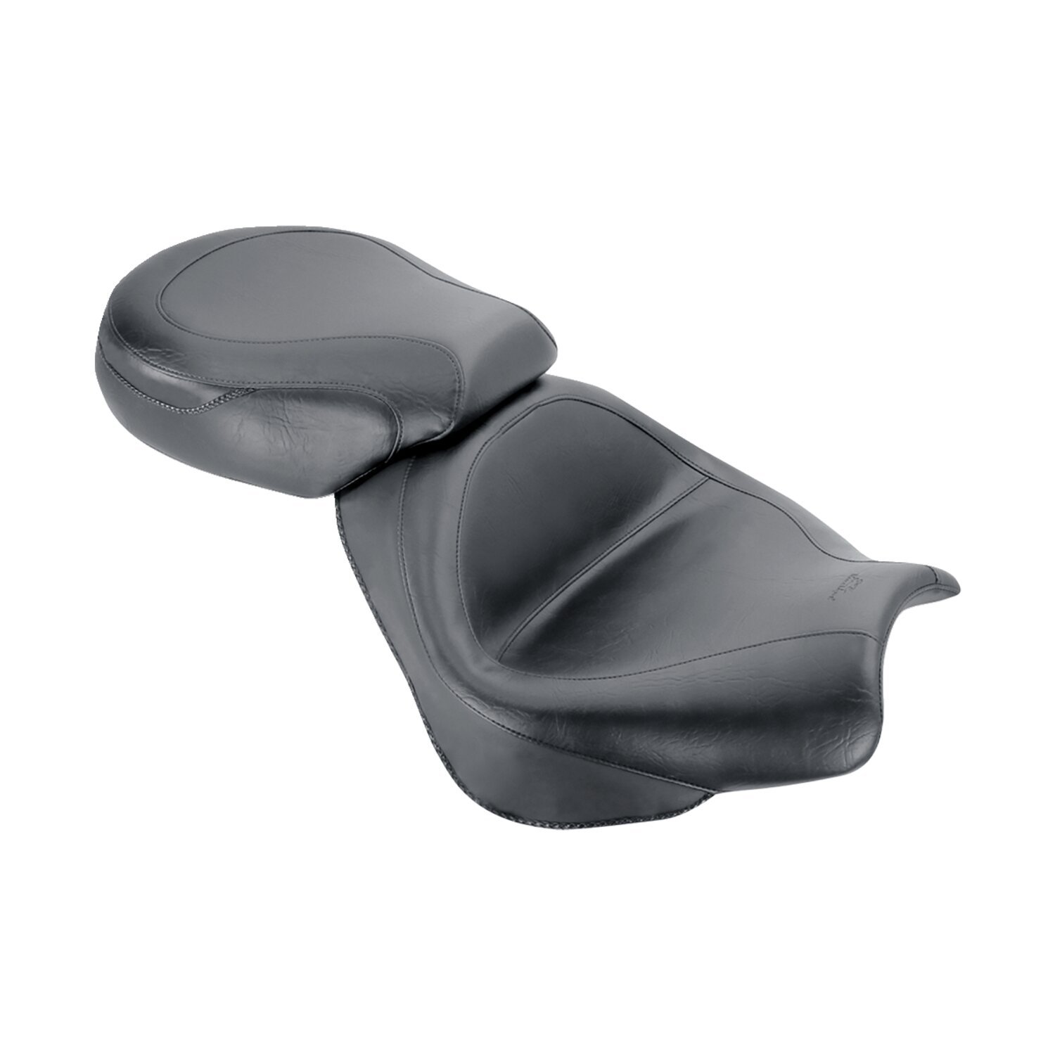 Mustang 2-p vintage touring seat, Black, Plain