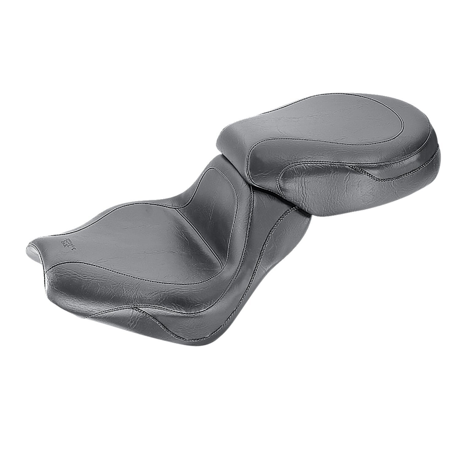 Mustang 2-p vintage sport touring seat, Black, Plain