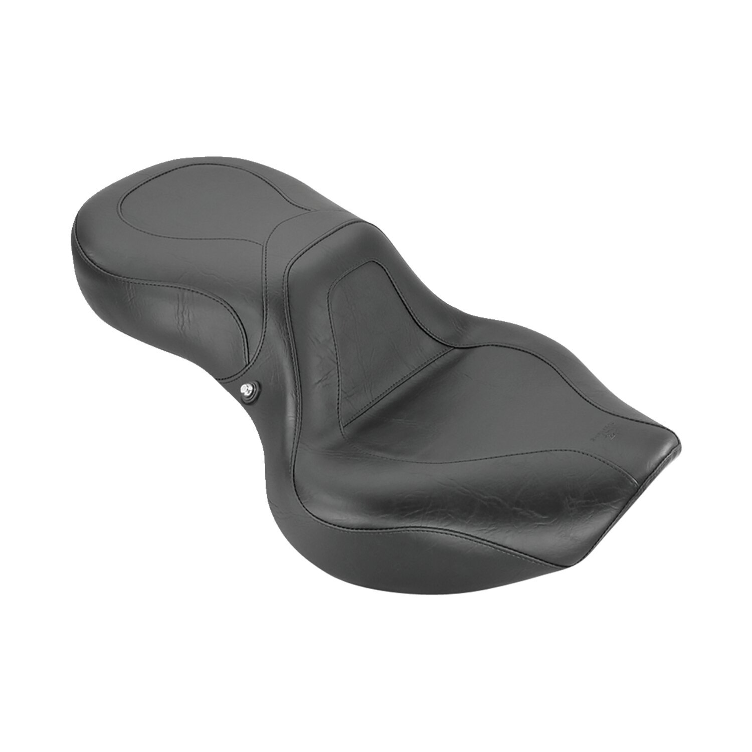 Mustang 1-p sport touring vintage seat, Black, Plain
