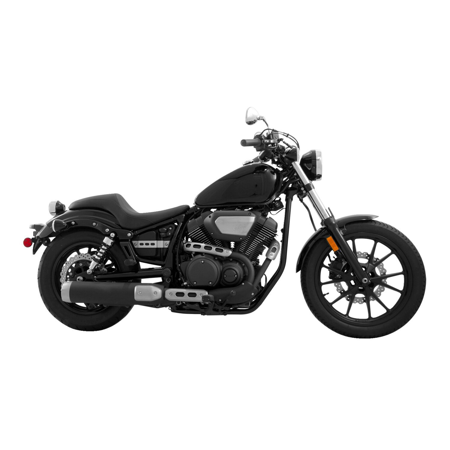 Mustang 1-p Tripper Fastback seat, Black, Plain