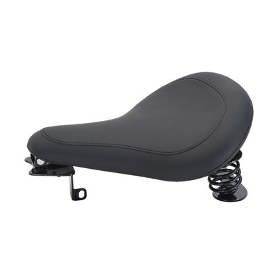 The spring solo gives you an old-school look and 21st century comfort. Installs on a solid steel frame cover. The solo seat has s high-quality vinyl cover, marine grade fiberglass baseplate and a controlled density molded foam for maximum support and comfort. Requires the separate purchase of the mounting kit, p/n 8111726. - 9" wide