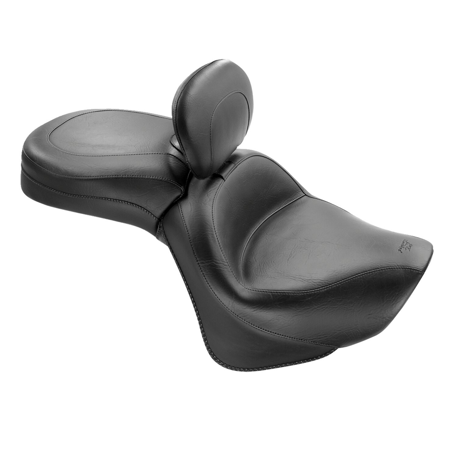 Mustang 1 piece 2-up wide touring vintage seat
