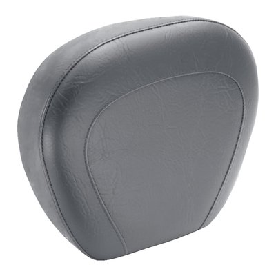 This sissy bar pad, 12" wide / 11" high, perfectly matches with your Mustang seat. Including chrome mounting screws.