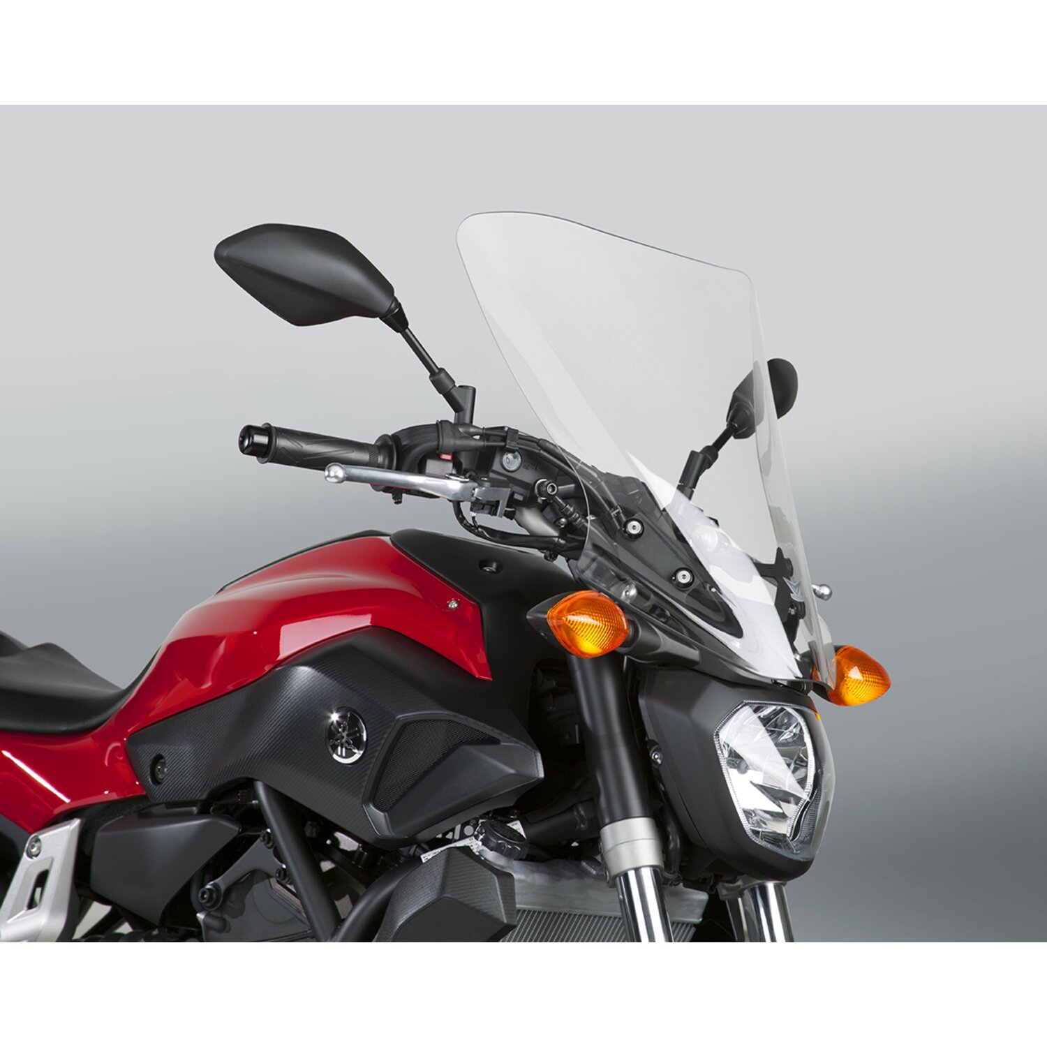 17.5 inch — NC VStream+® Touring windshield clear, Unpainted