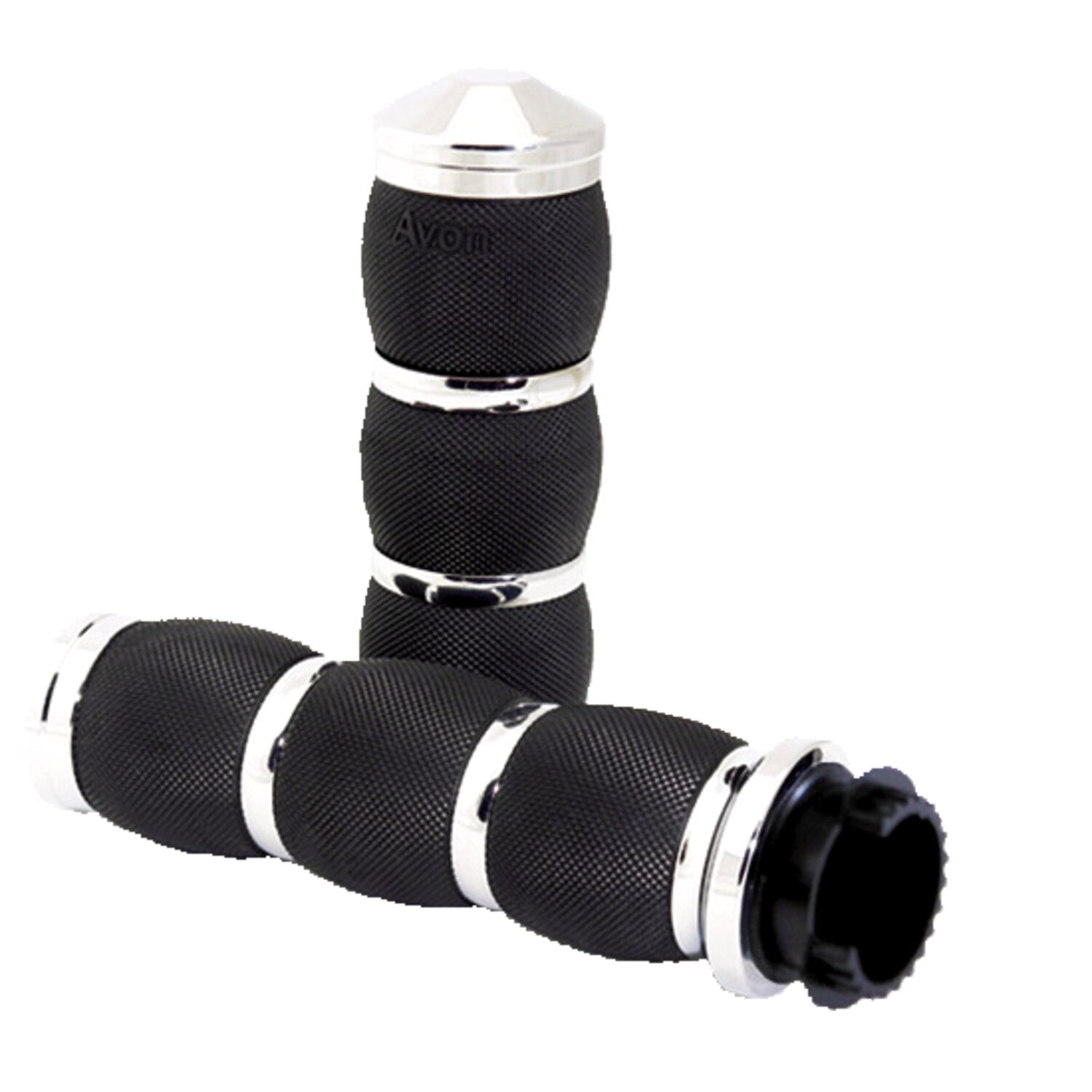 Avon MT Air Cushioned grips, Chrome
