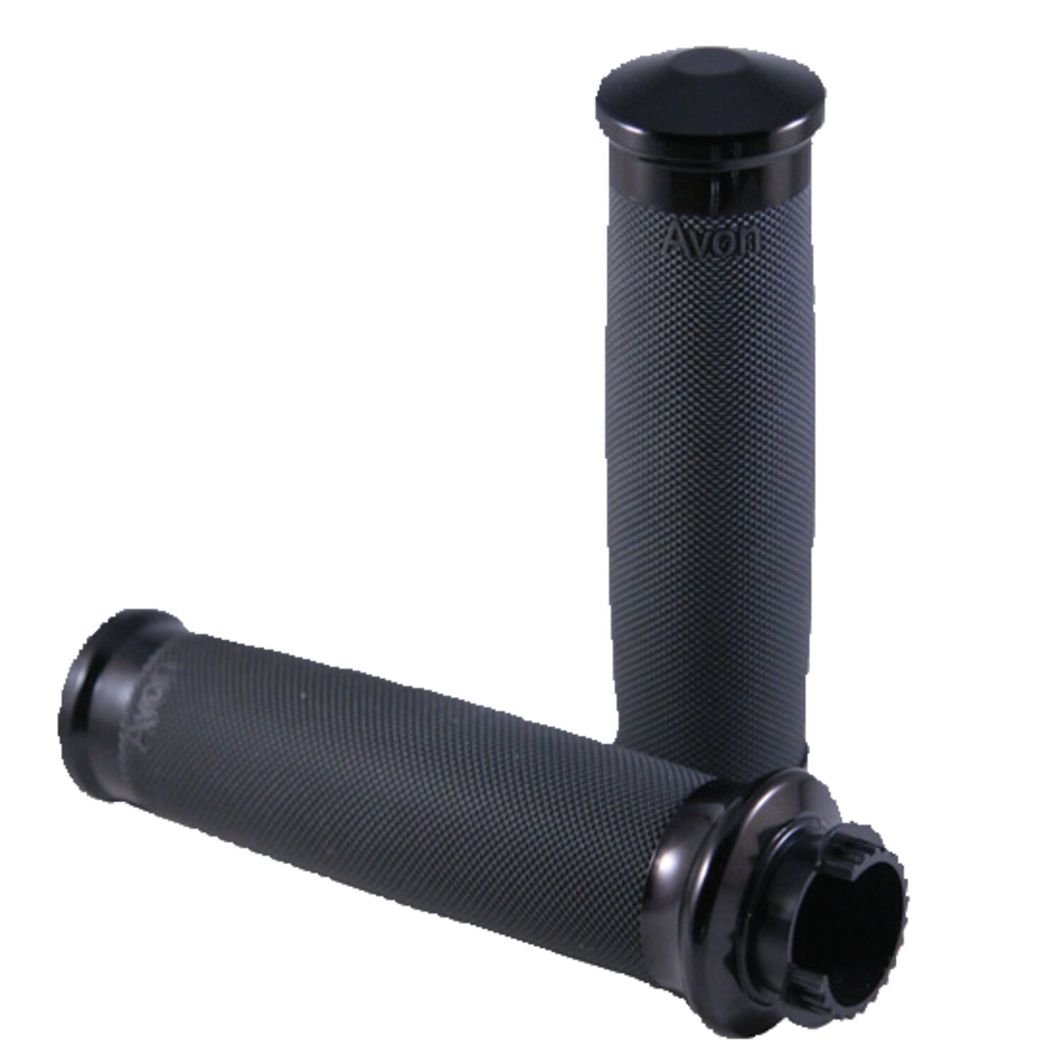 Avon MT Custom Contour grips black anodized, Matte