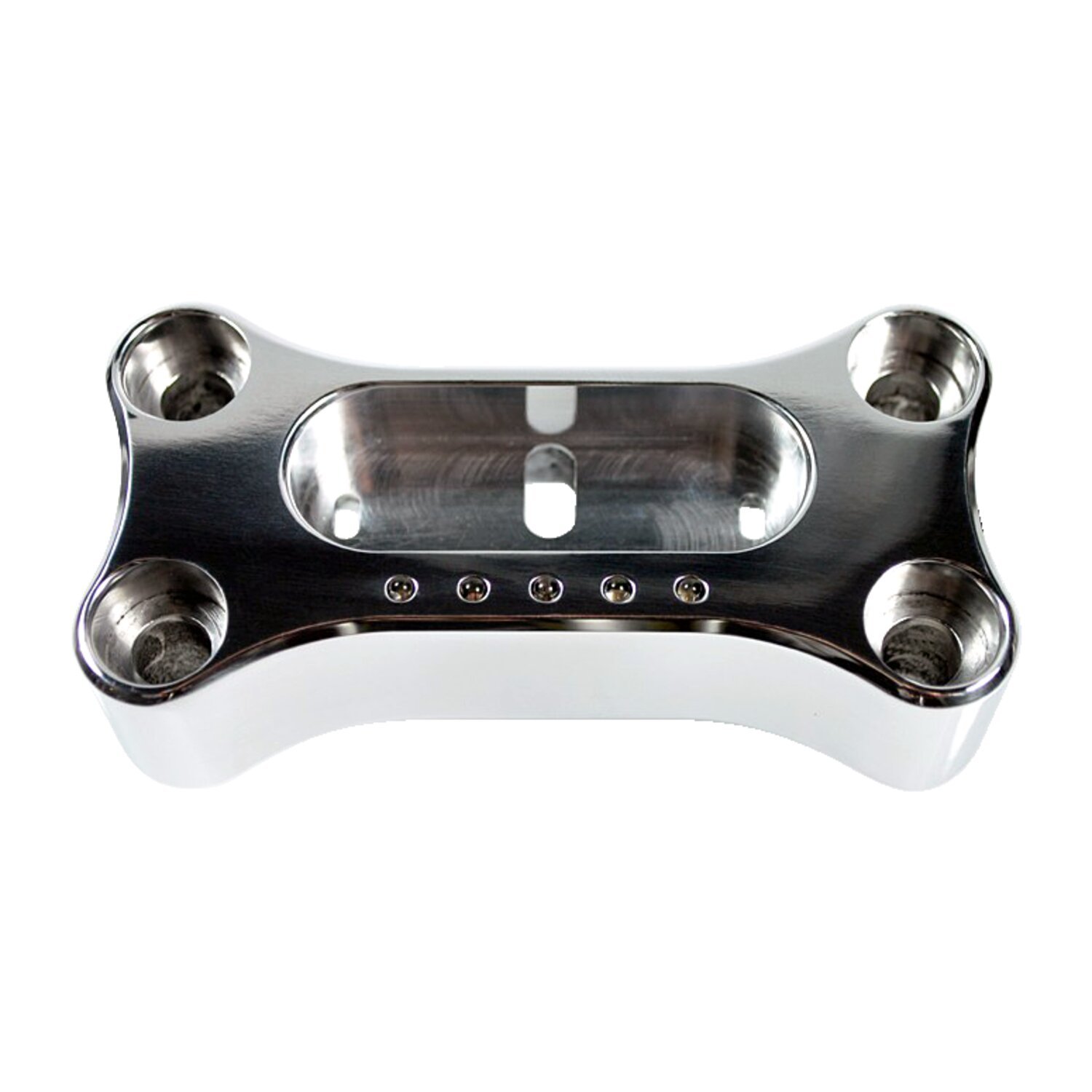 Motogadget, MSM handlebar top clamp. 22mm, Silver, Polished