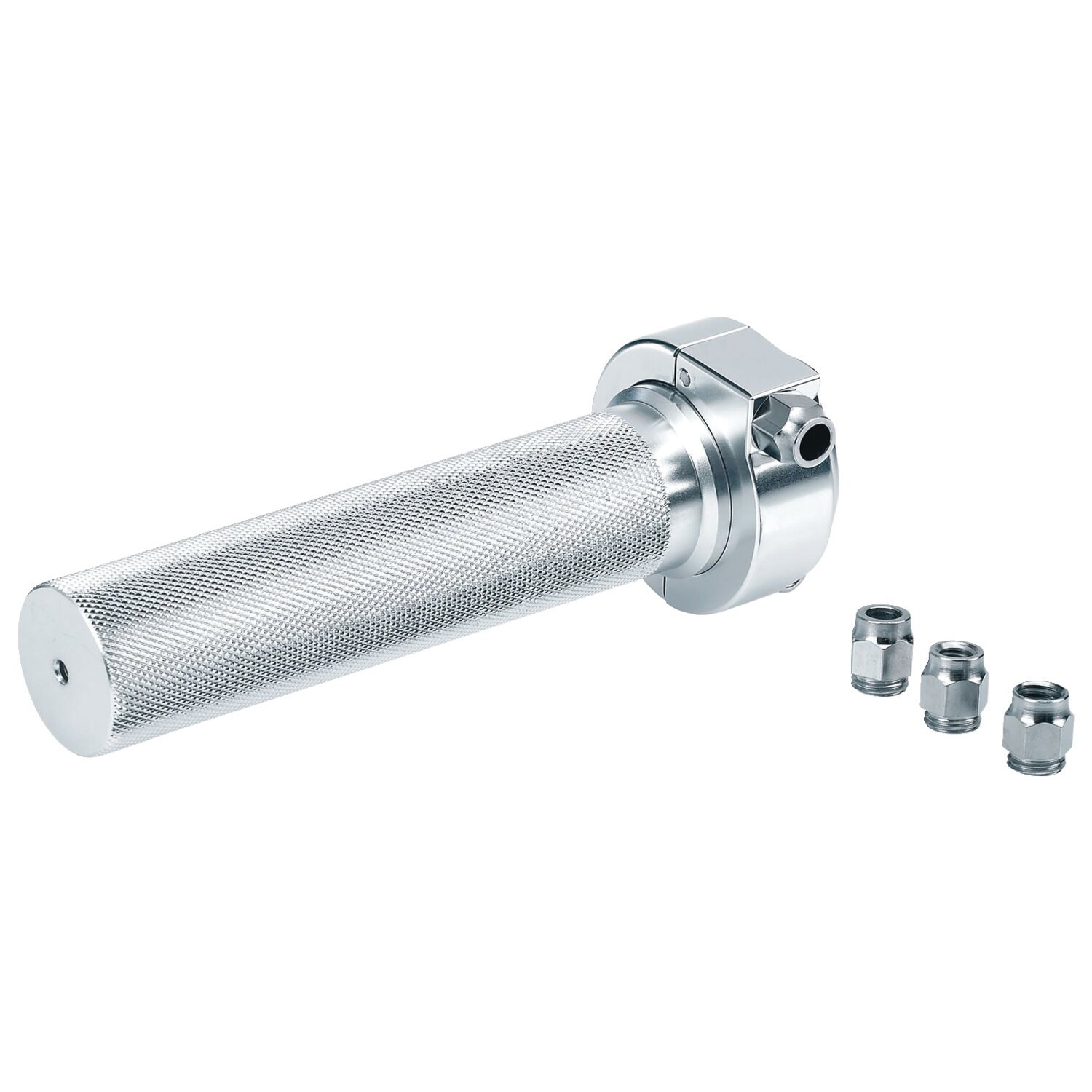 Biltwell, 7/8 (23mm) Whiskey throttle assembly, Silver, Polished