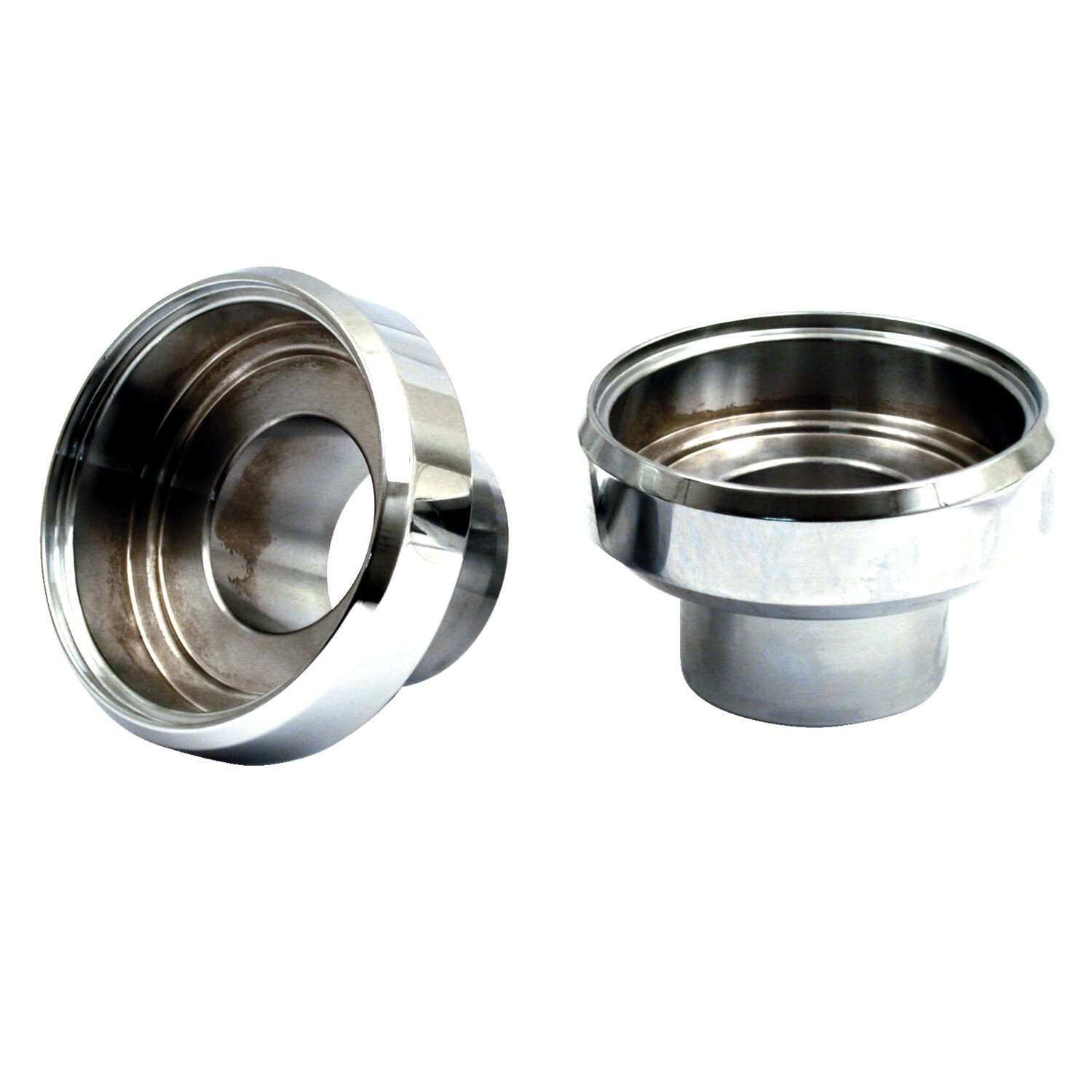 Frame cups, head bearing, Unpainted, Chrome