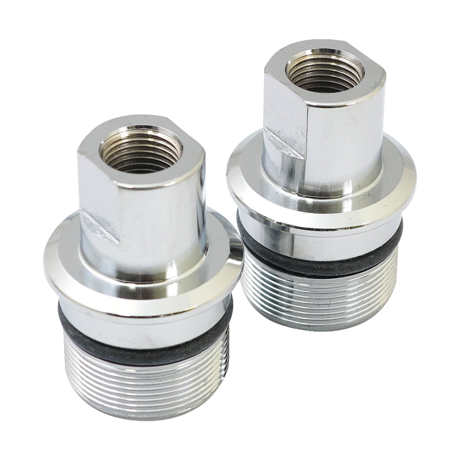 Fork tube plug set, Chrome