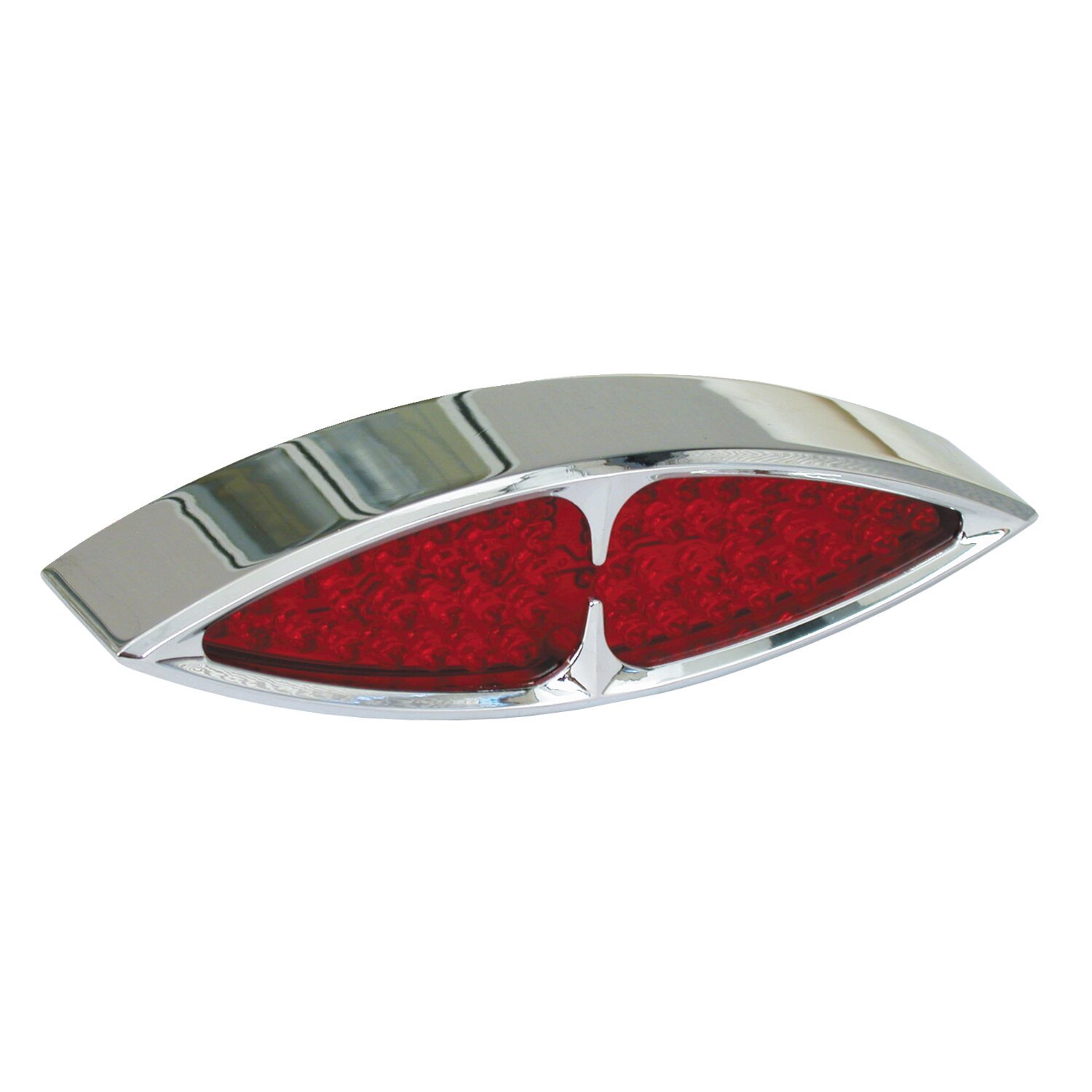 Masai LED taillight. Chrome. Red lens