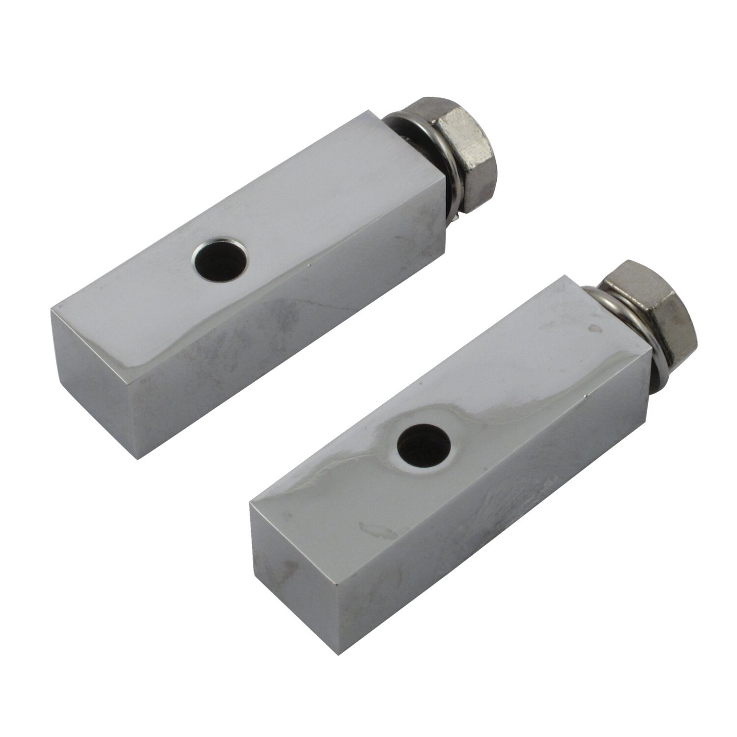 5/8" foot peg extension bar. 2" (51mm) long, Chrome