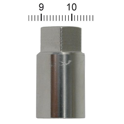 Stainless steel, 7/16-20, high torque style, provides extra clearance for big bore cylinders. Fits Stock bore as well.