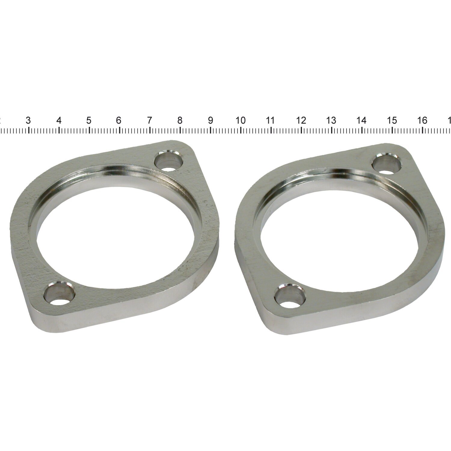 Streethogs, exhaust flange set. Stainless, Polished