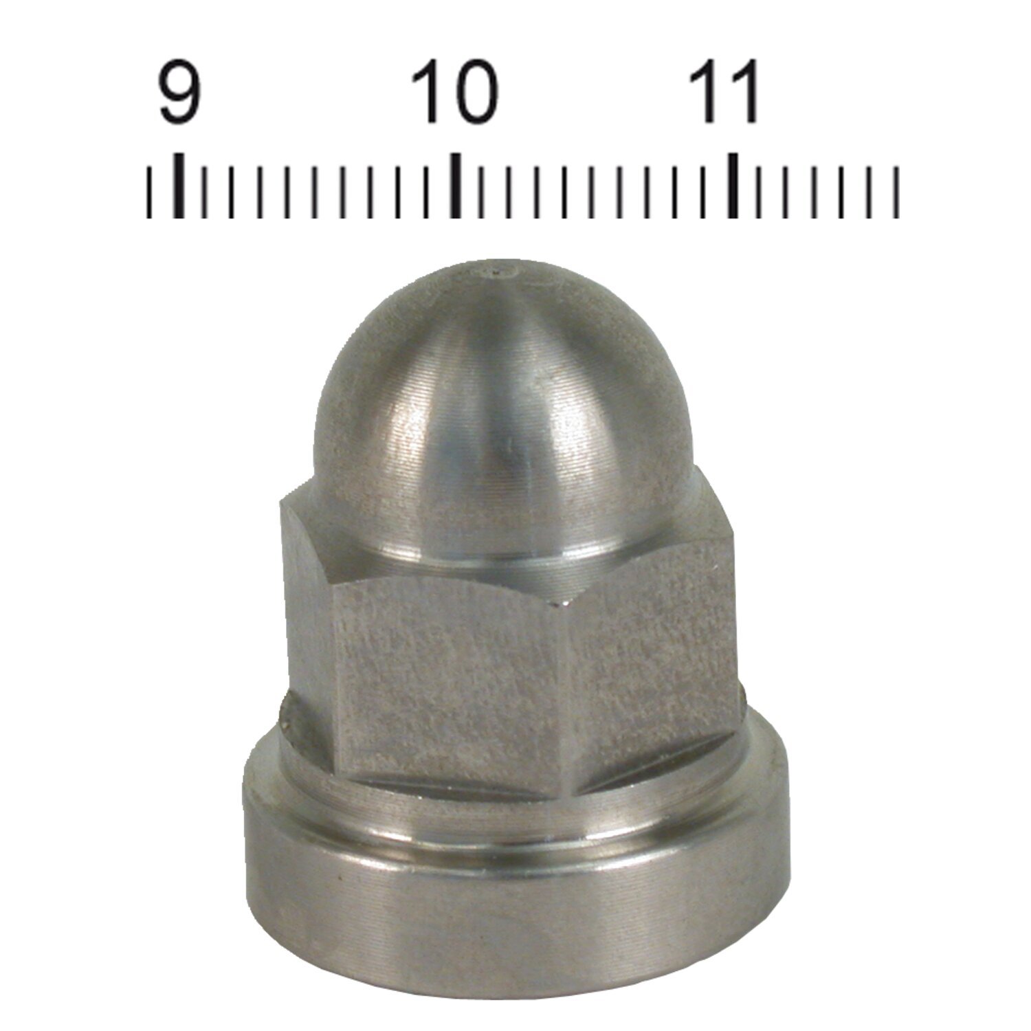 Streethogs, cyl head/base acorn nut, Polished