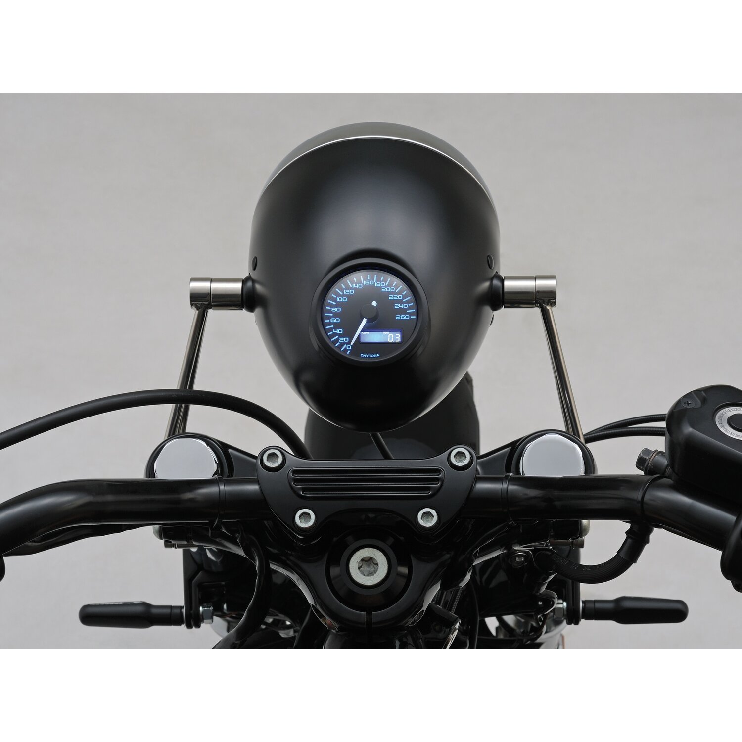Daytona, Velona 60mm electronic speedometer 260km/h, SS, Polished