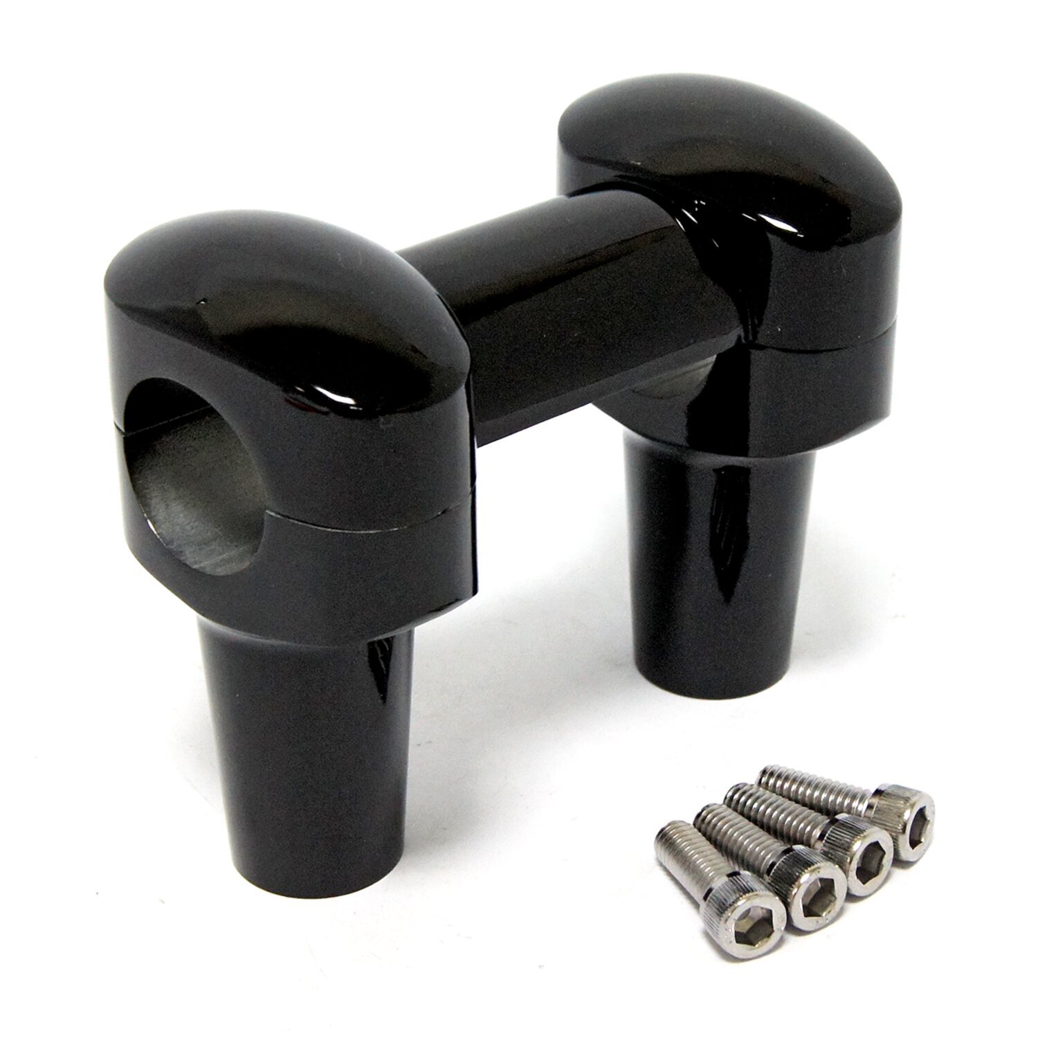 Widow riser set. 3" rise, Black, Gloss