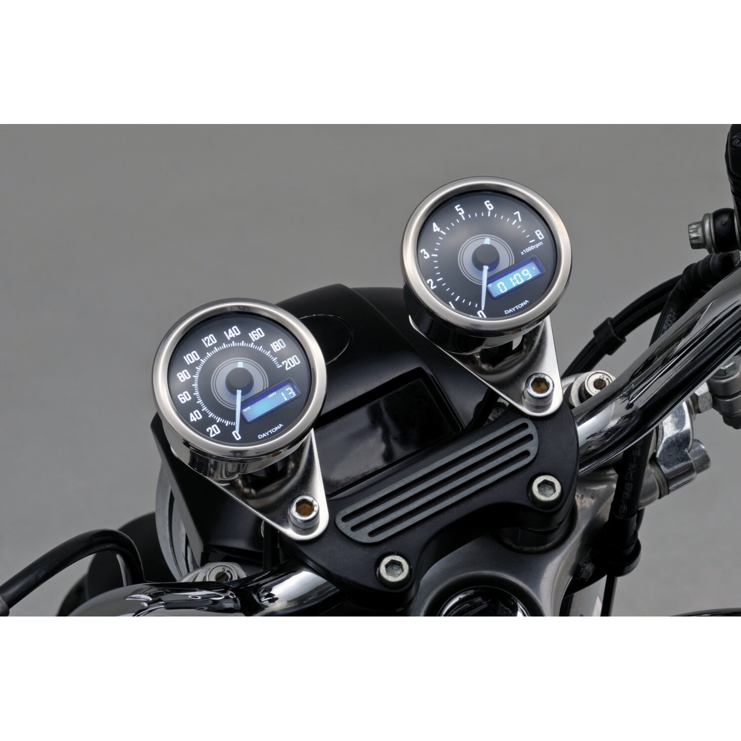 Daytona, Velona 60mm electronic speedometer 200km/h, SS, Polished