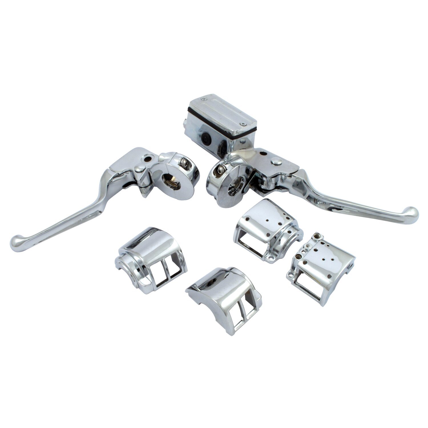 Chrome h.bar control kit, 3/4" bore