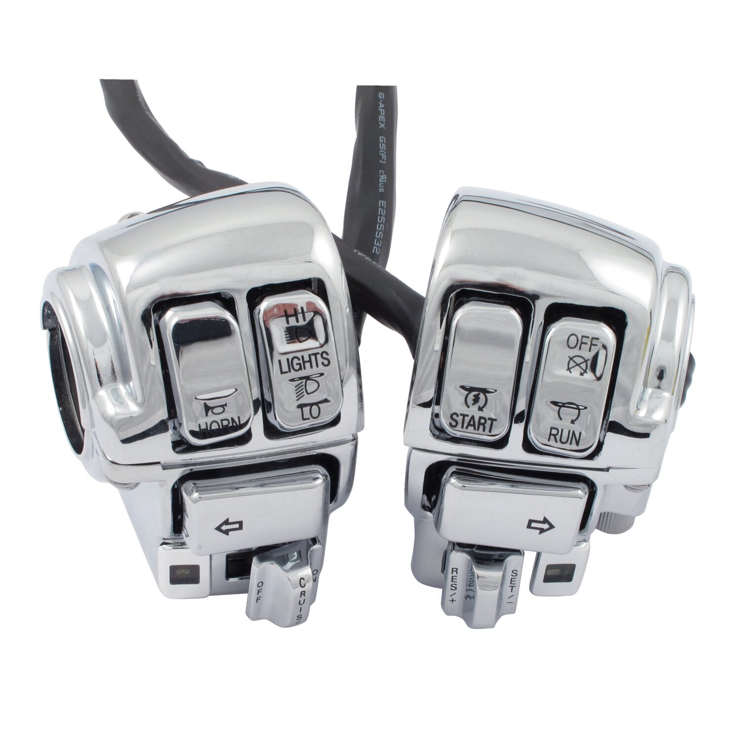 Switch housing kit, Chrome
