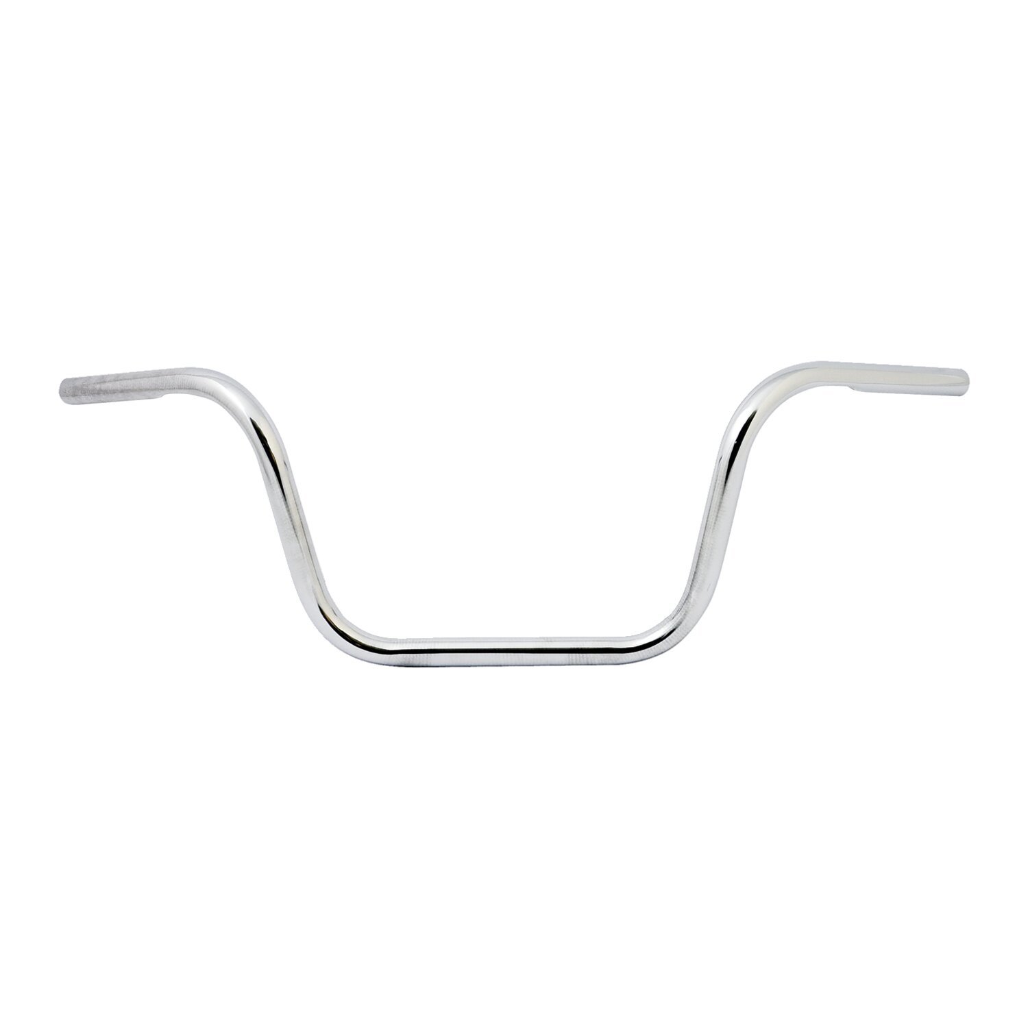 Apehanger handlebar, 10" rise, 1, Silver, Chrome