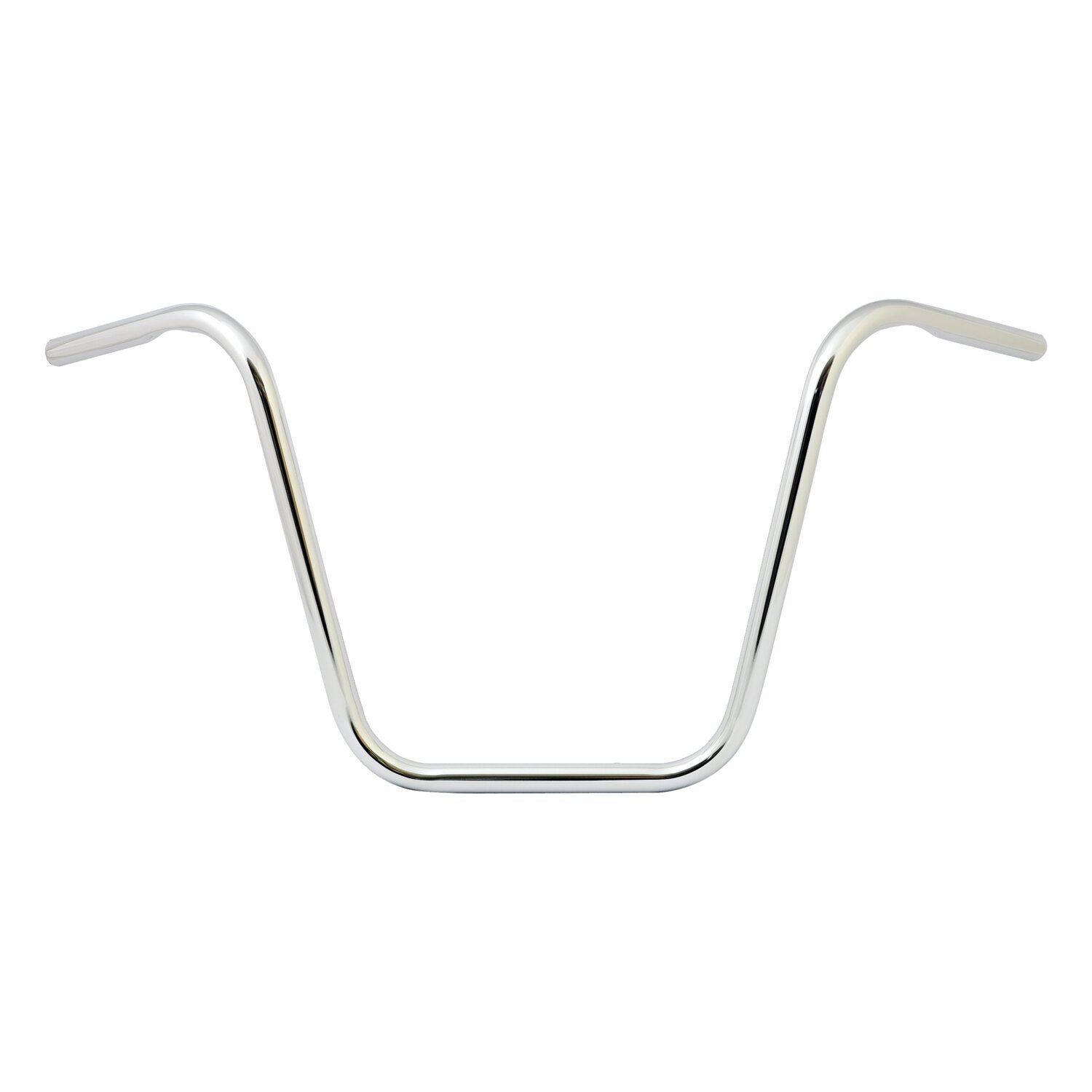 Apehanger handlebar, 16" rise, 1, Silver, Chrome