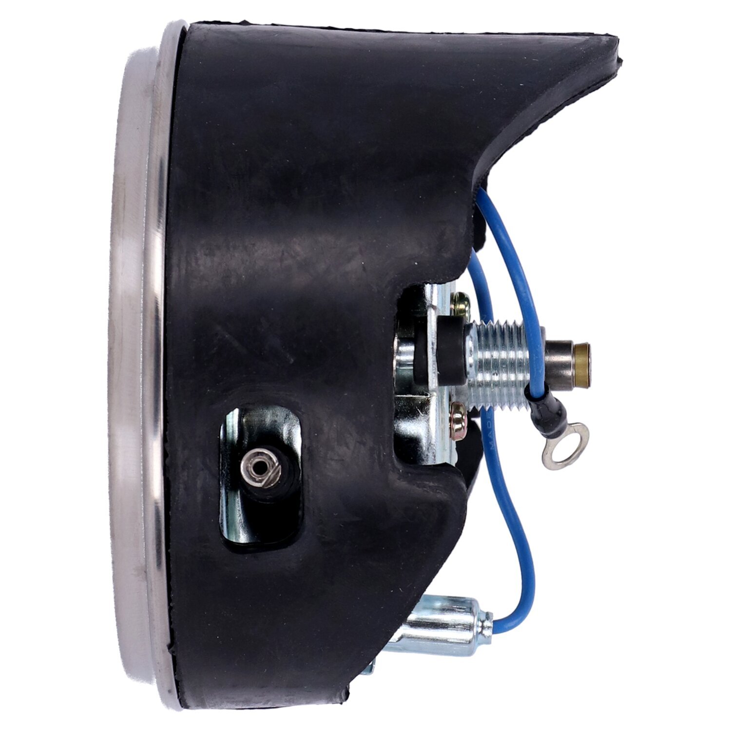 FL speedometer, '41-45 face', silver/black. 2:1 mph, Polished