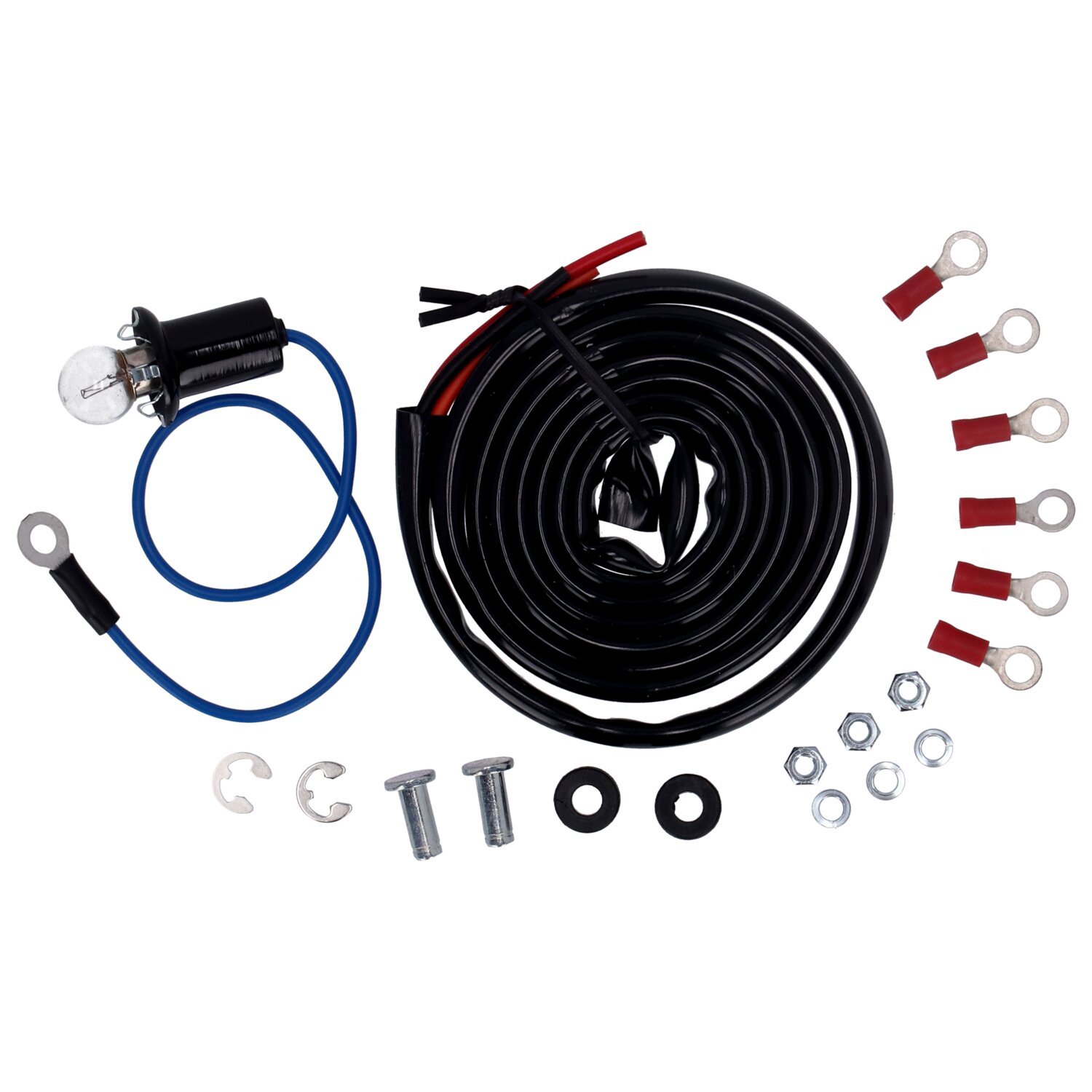 FL speedo/tachometer, '73-84 face', black. 2:1 kmh
