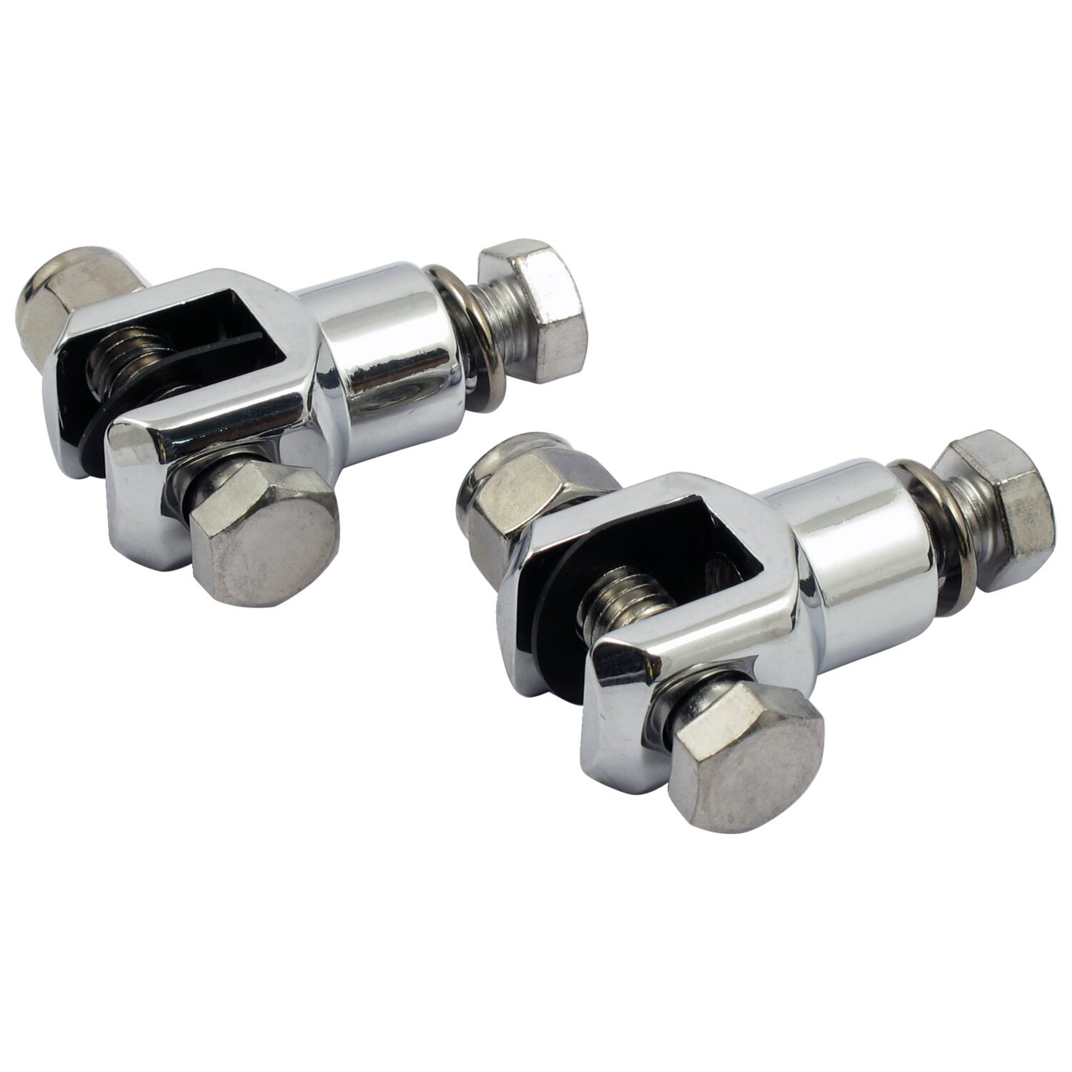 Passenger foot peg stud assembly. 3/8, Chrome