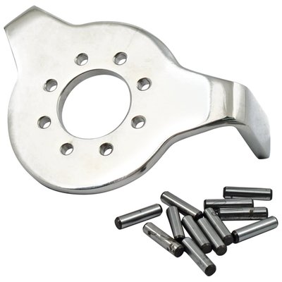 Installs below lower fork stem bearing