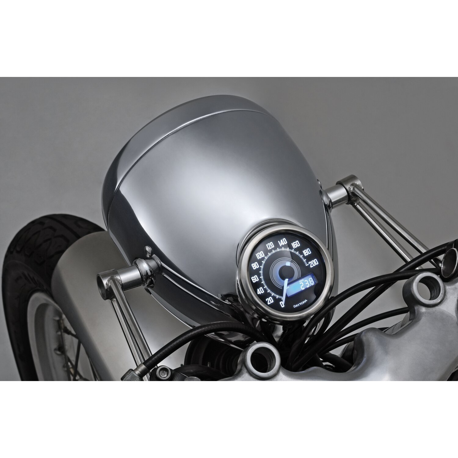 Daytona, Vintage 5-3/4" headlamp, Chrome
