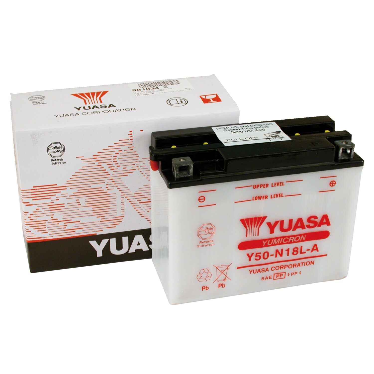 Yuasa, Yumicron 12V lead-acid battery Y50-N18L-A. 20Ah