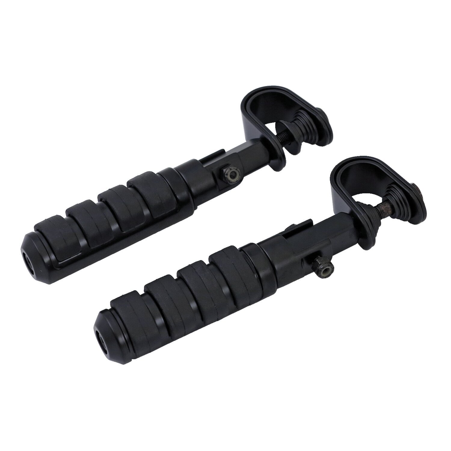 Comfort foot peg set. clamp-on, Black