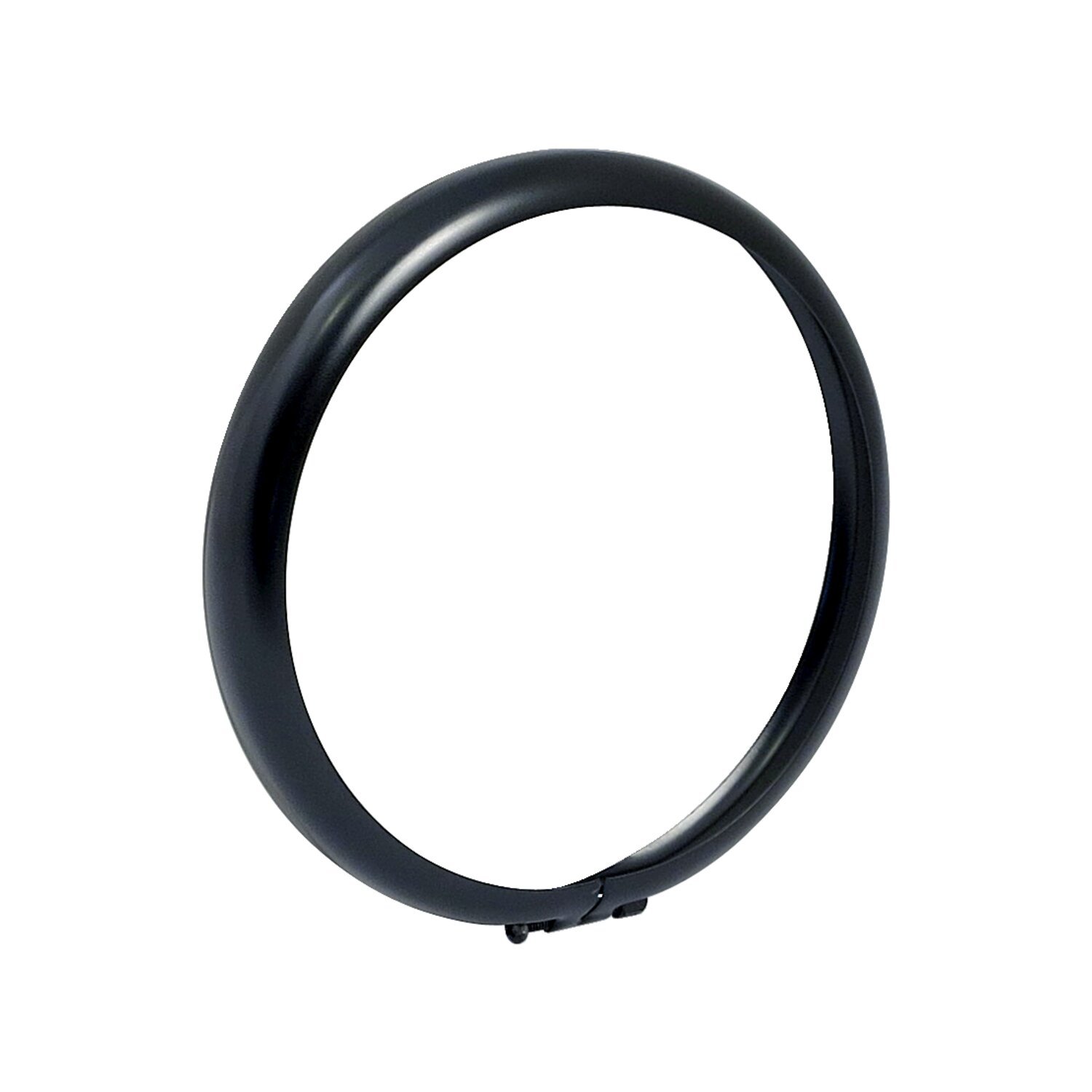 Late style spotlamp trim ring. 4.5, Black, Satin
