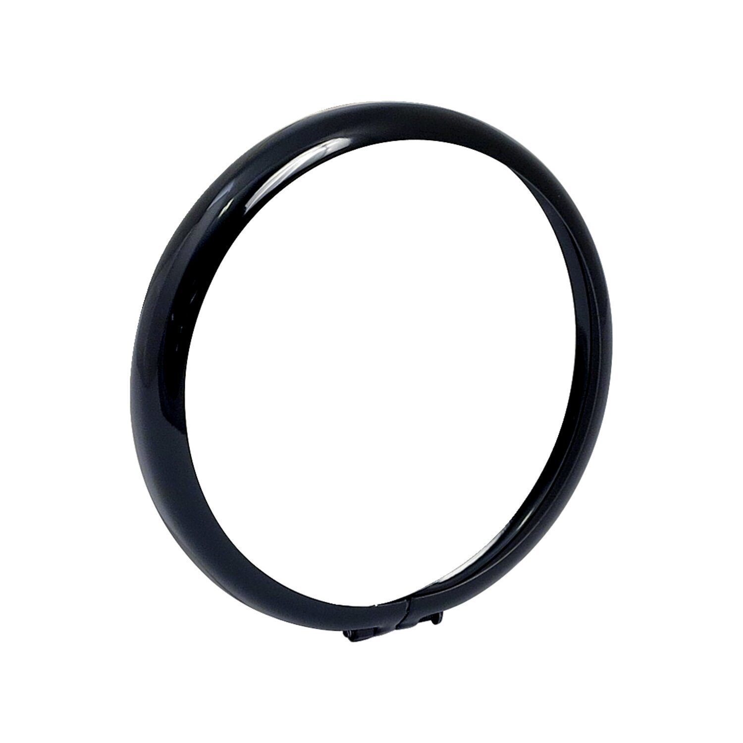 Late style spotlamp trim ring. 4.5, Black, Gloss