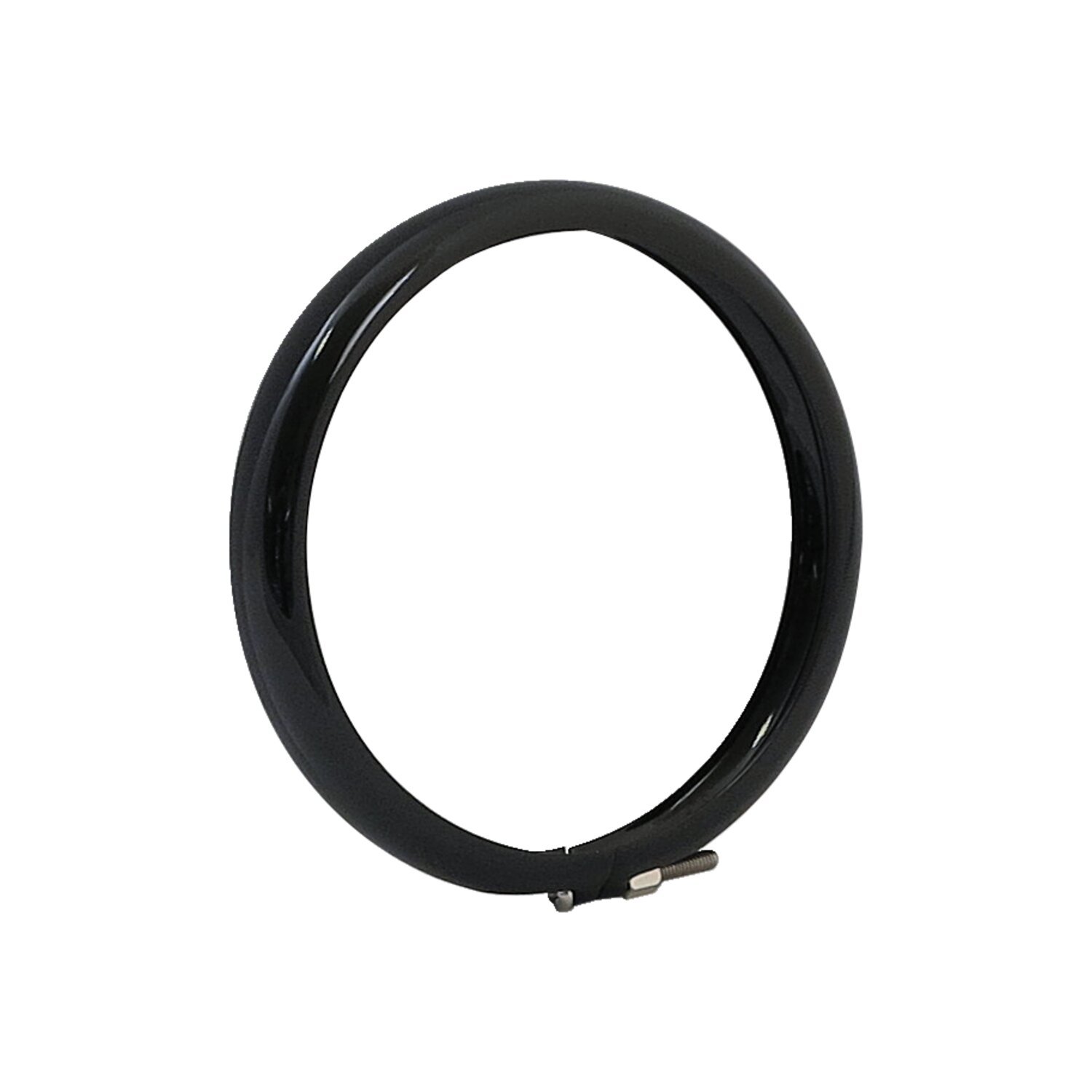 Bates style headlamp trim ring. 4-1/2, Black, Gloss