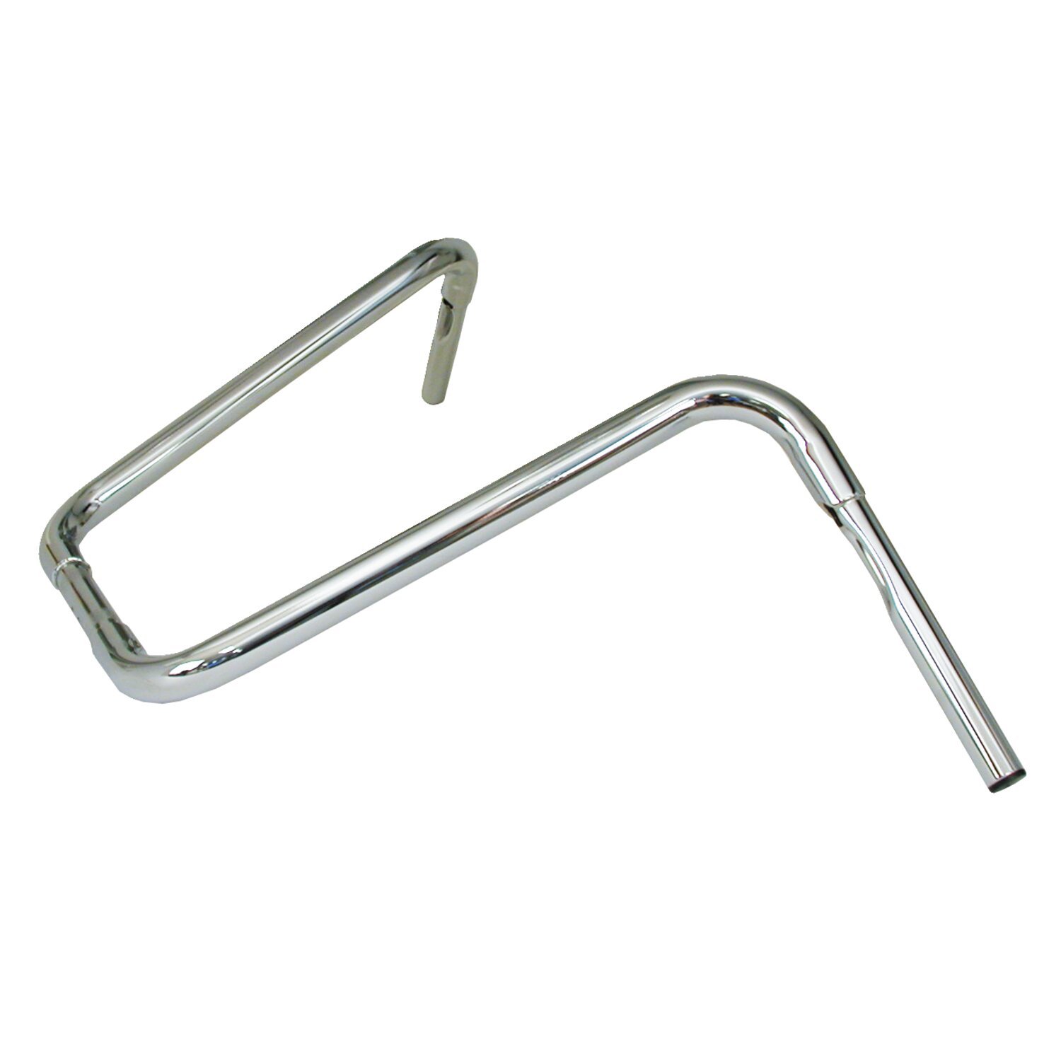 1-1/4" Buffalo Apehangers, 18" high, Silver, Chrome