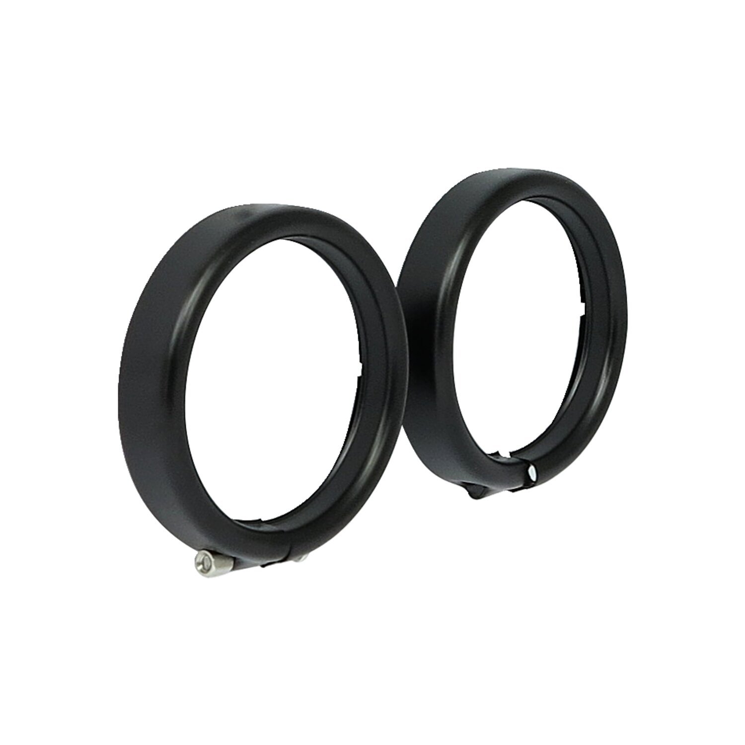 Recessed trim rings. turn signals, Black