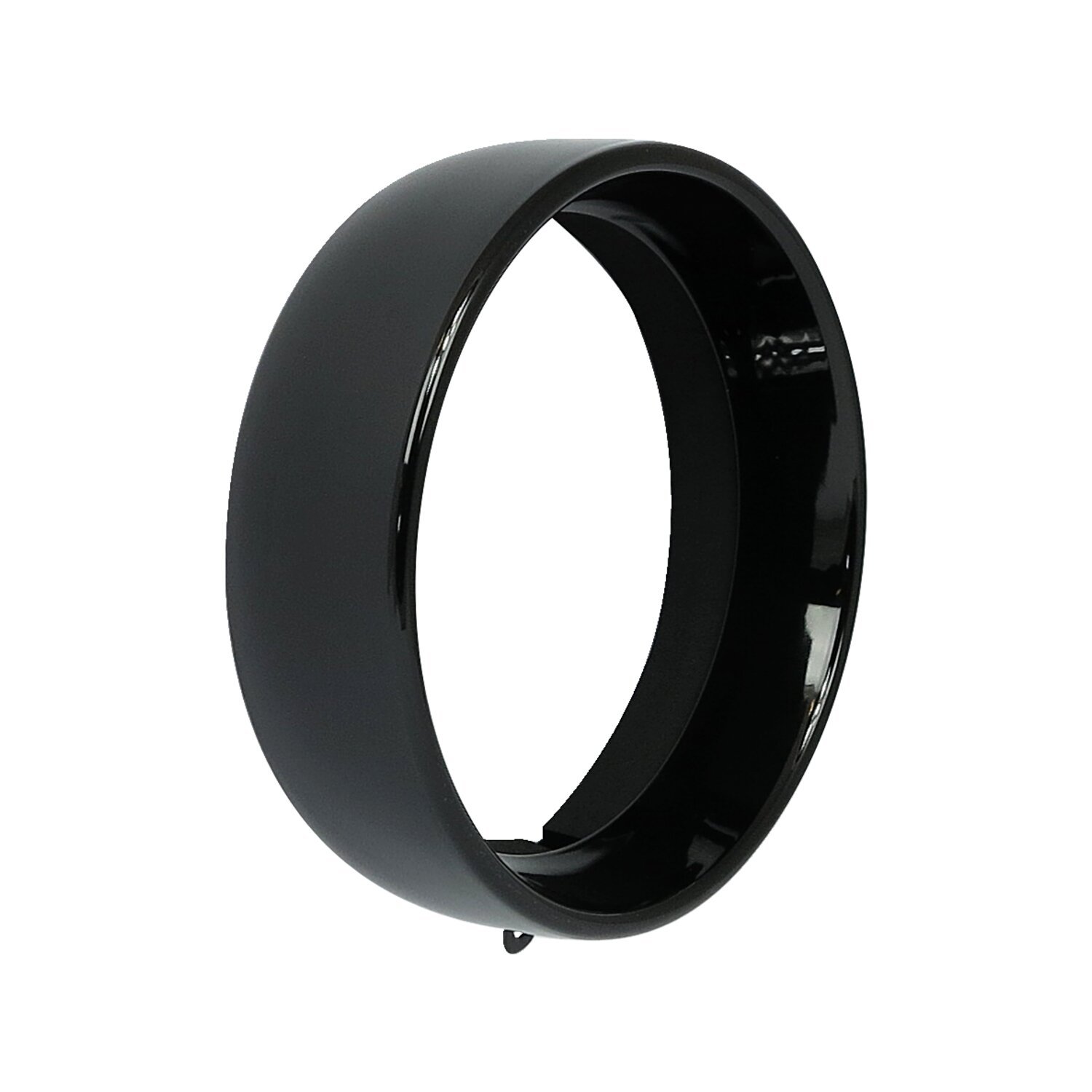 Recessed trim ring. 5-3/4" headlamp, Black, Gloss