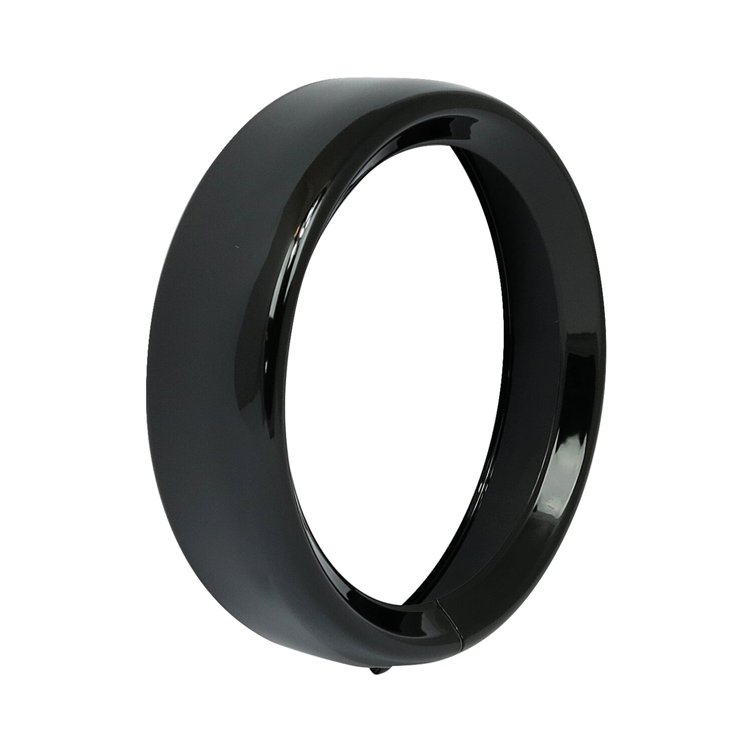 Recessed trim ring. 7" headlamp, Black, Gloss