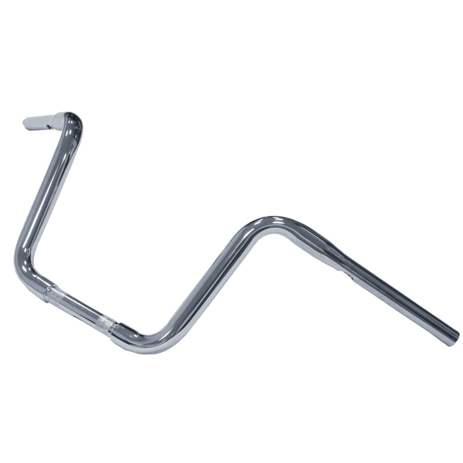 1-1/4" Apehanger narrow body, 11" rise, Silver, Chrome