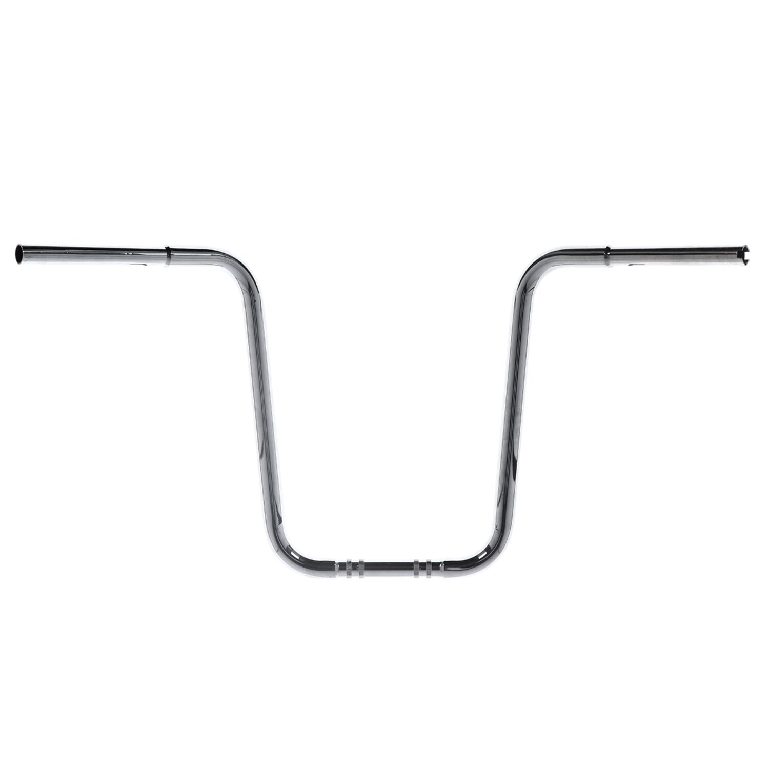 1-1/4" Apehanger narrow body, 17" rise, Silver, Chrome
