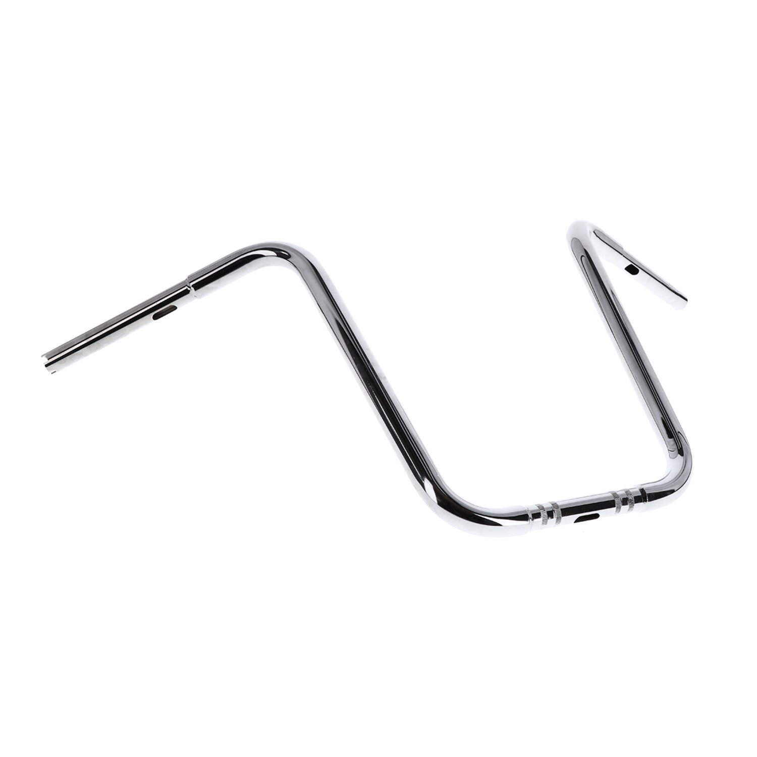 1-1/4" Apehanger narrow body, 17" rise, Silver, Chrome