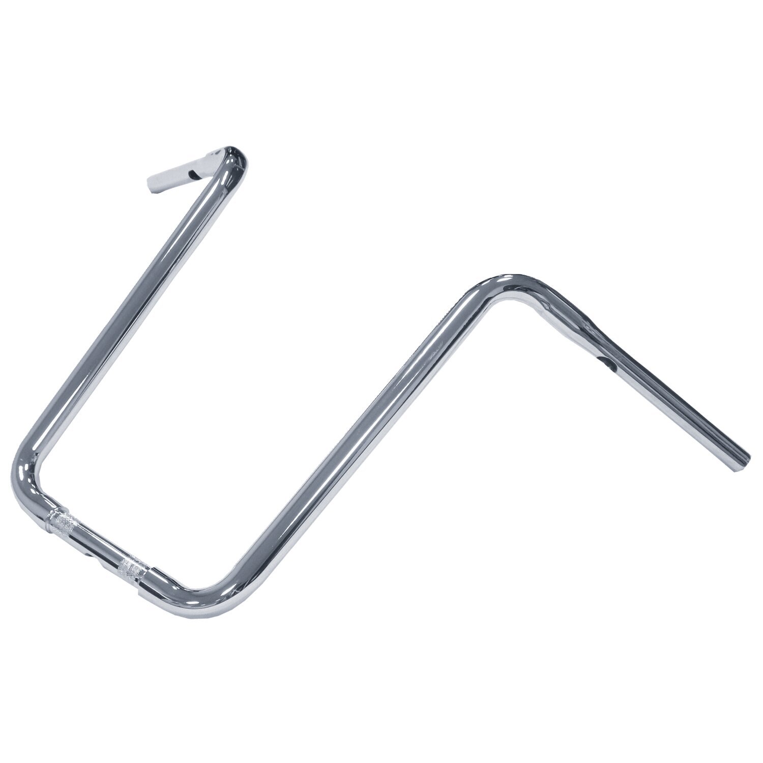 1-1/4" Apehanger narrow body, 19" rise, Silver, Chrome