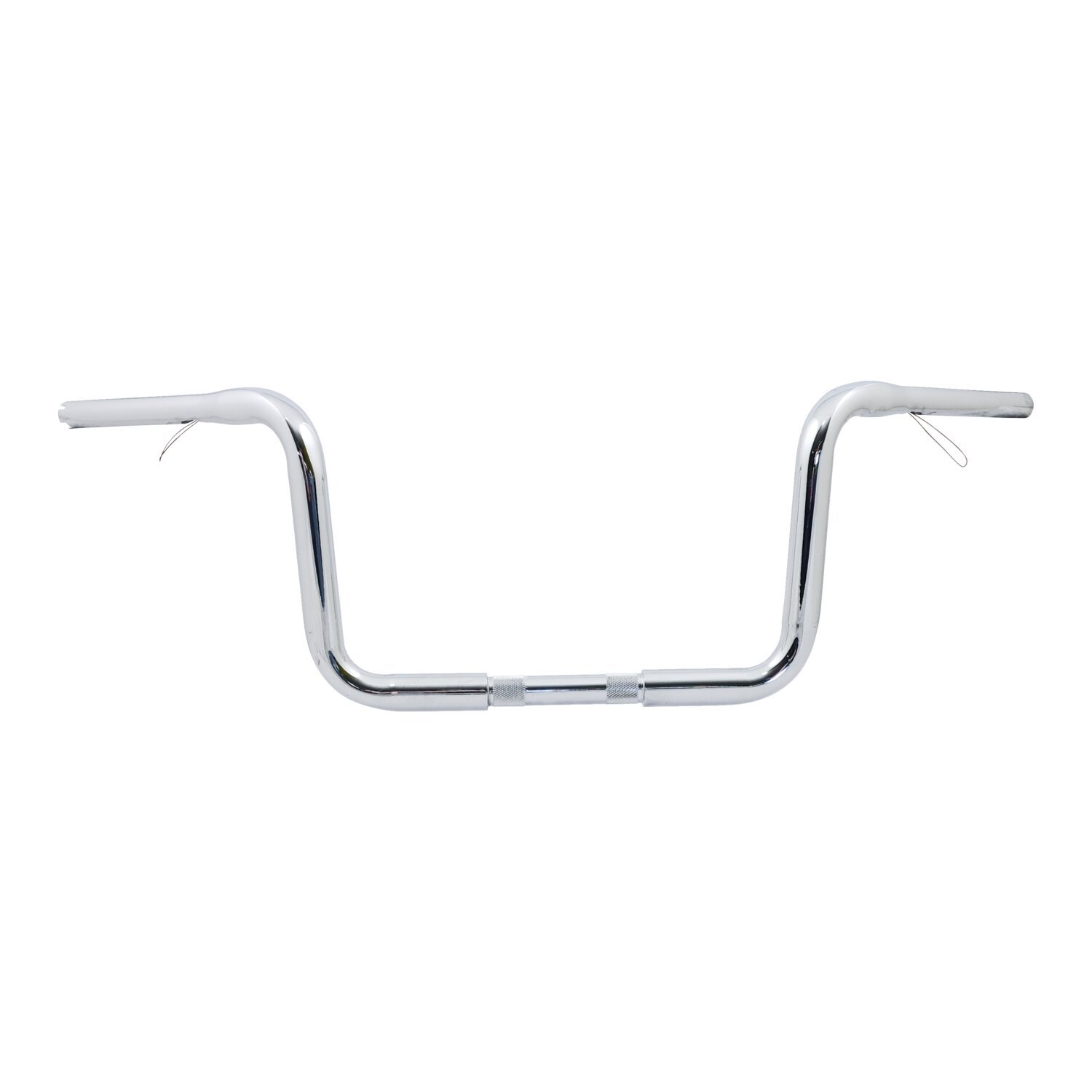 1-1/4" Apehanger wide body, 11" rise, Silver, Chrome
