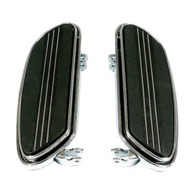 Chrome. This 1" (2.54mm) extended version moves the foot position of the rider 1" forward. Designed after the FLHX Street Glide® floorboard style. Direct replacement for most later model Touring models. 

Note: For extended floorboards on 97-01 Touring models OEM 42638-03 extended reach billet brake lever is required. This must be ordered separately and is not available through Motorcycle Storehouse.