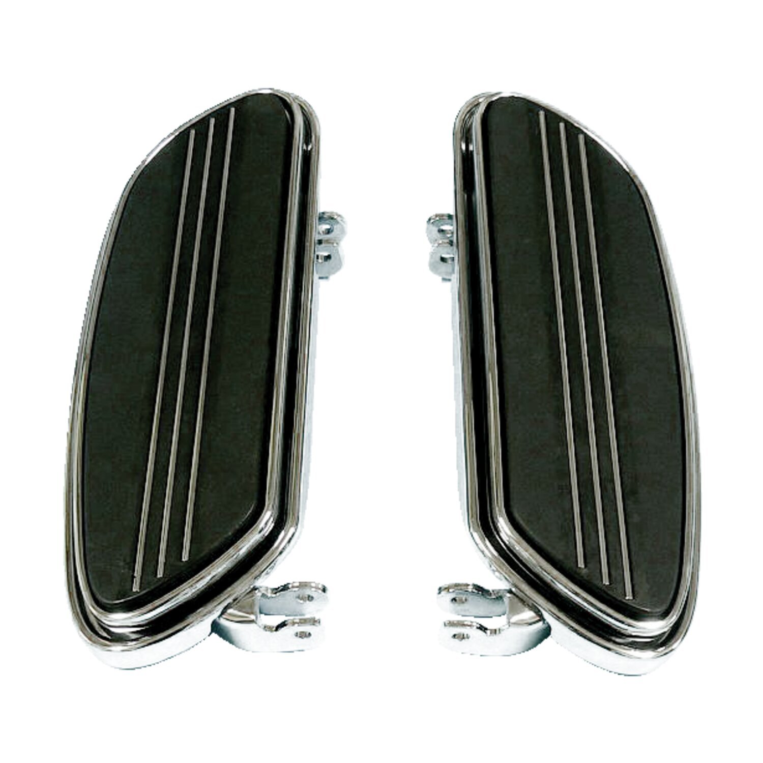 Runway rider floorboards, 1" extended, Chrome