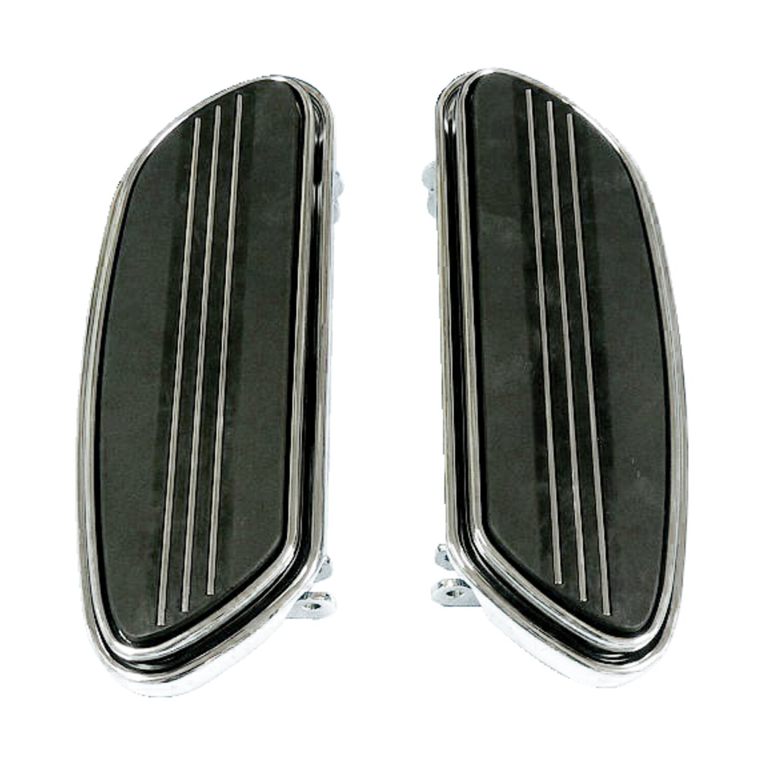 Runway rider floorboards, std. length, Chrome