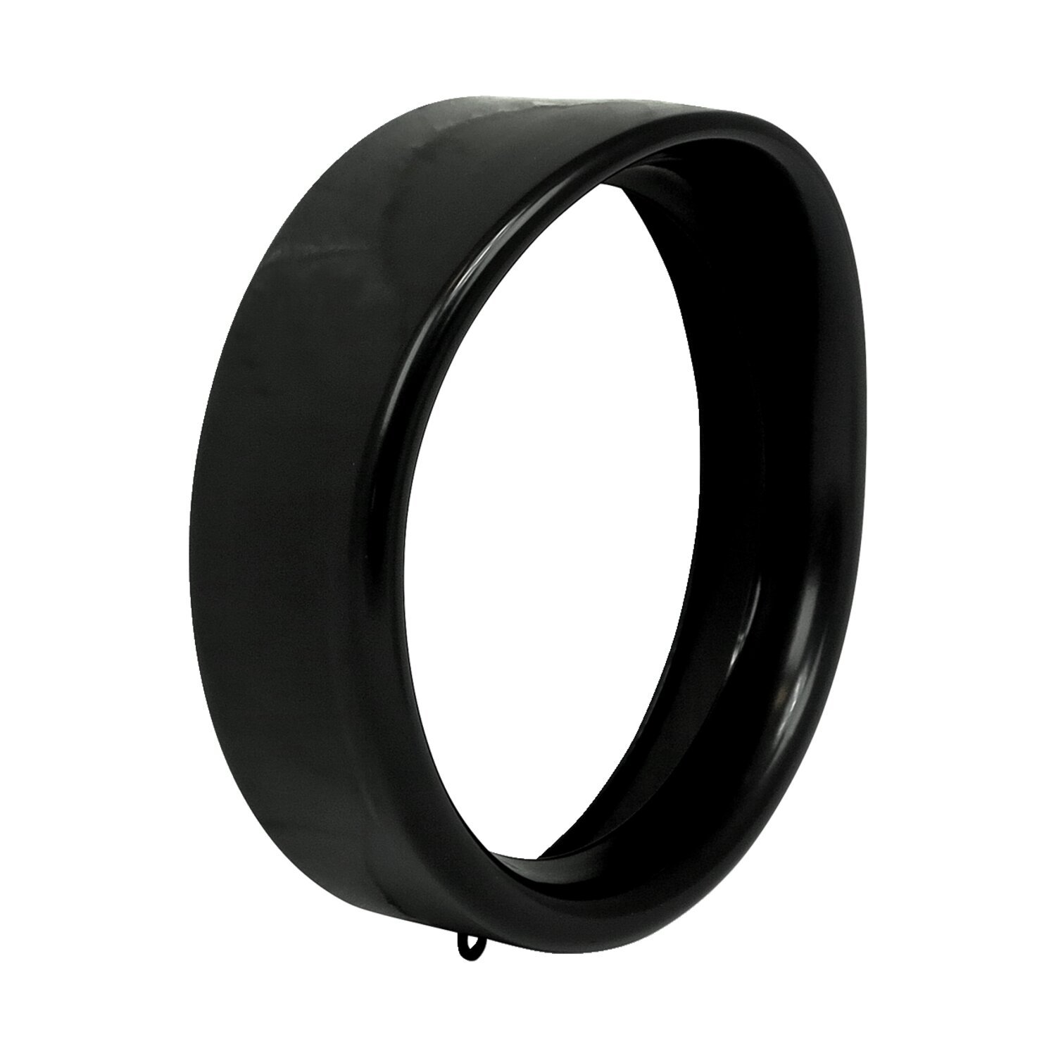 Recessed trim ring with visor. 7" headlamp, Black